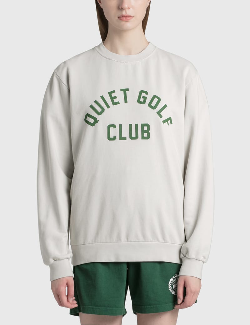 QUIET GOLF - QGCU クルーネック | HBX - ハイプビースト(Hypebeast)が