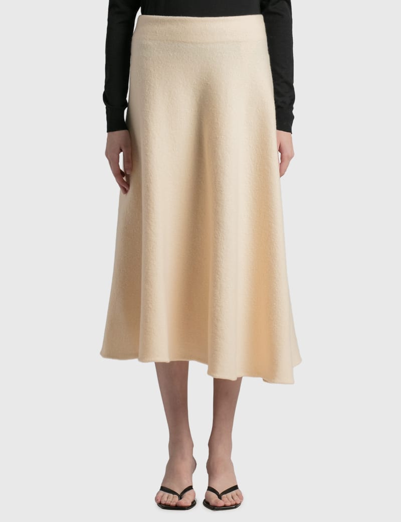 Jil Sander - BOILED WOOL SKIRT | HBX - Globally Curated Fashion and  Lifestyle by Hypebeast