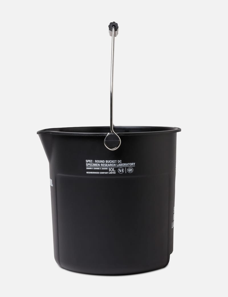 NEIGHBORHOOD SRL X THOR . Round Bucket - 실용적인 10L 블랙 라운드