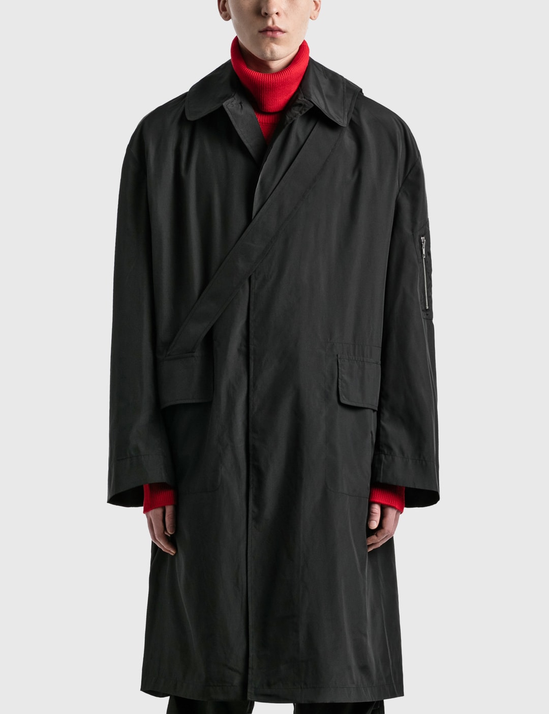 Random Identities - Satin Overcoat | HBX - Globally Curated Fashion and ...