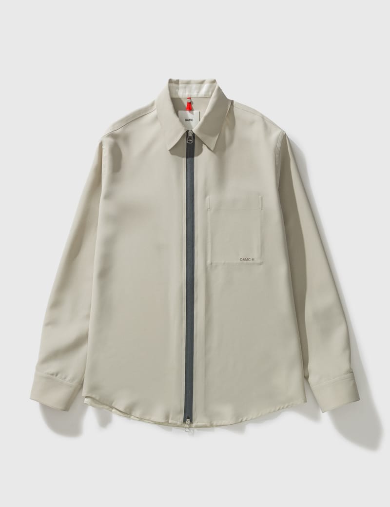 Oamc Ian Shirt In Beige | ModeSens