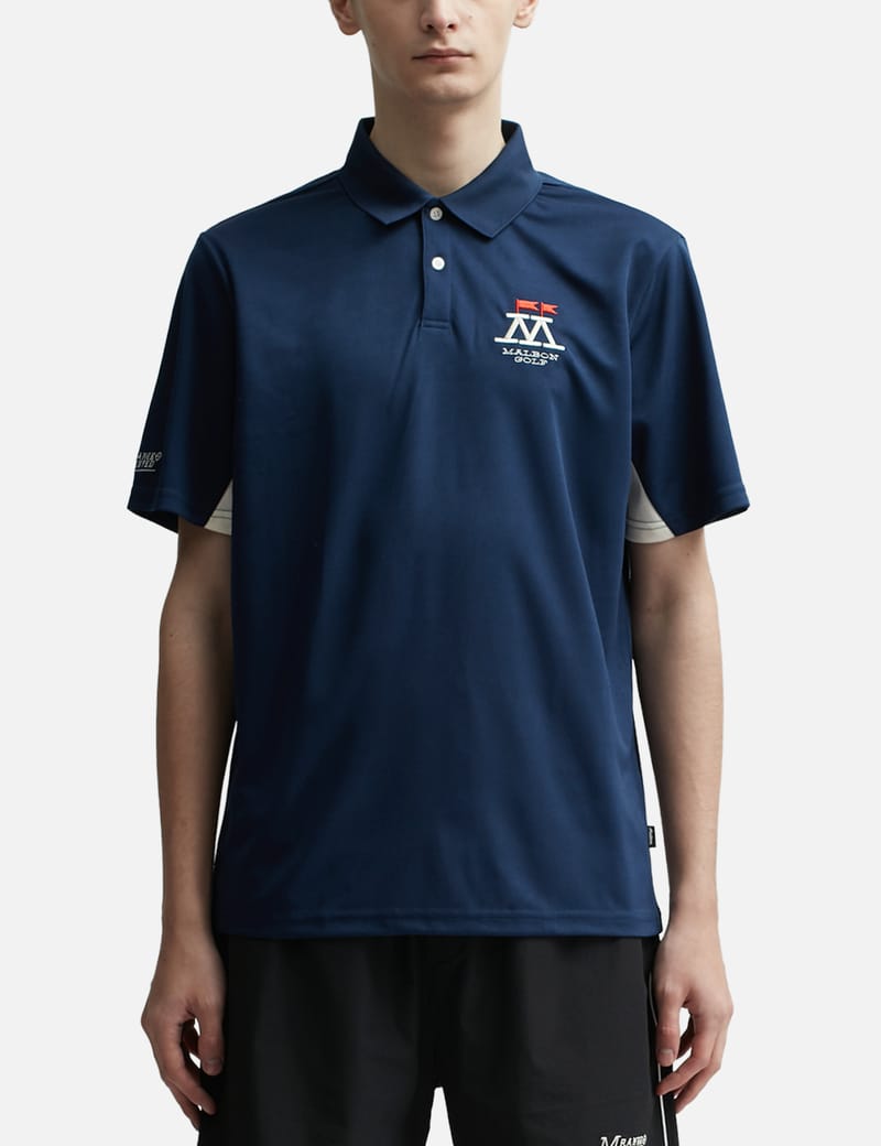 ■Malbon Golf■  on the Range Performance Pique Polo T-S PERFORMANCE PIQUE POLO – Malbon Golf