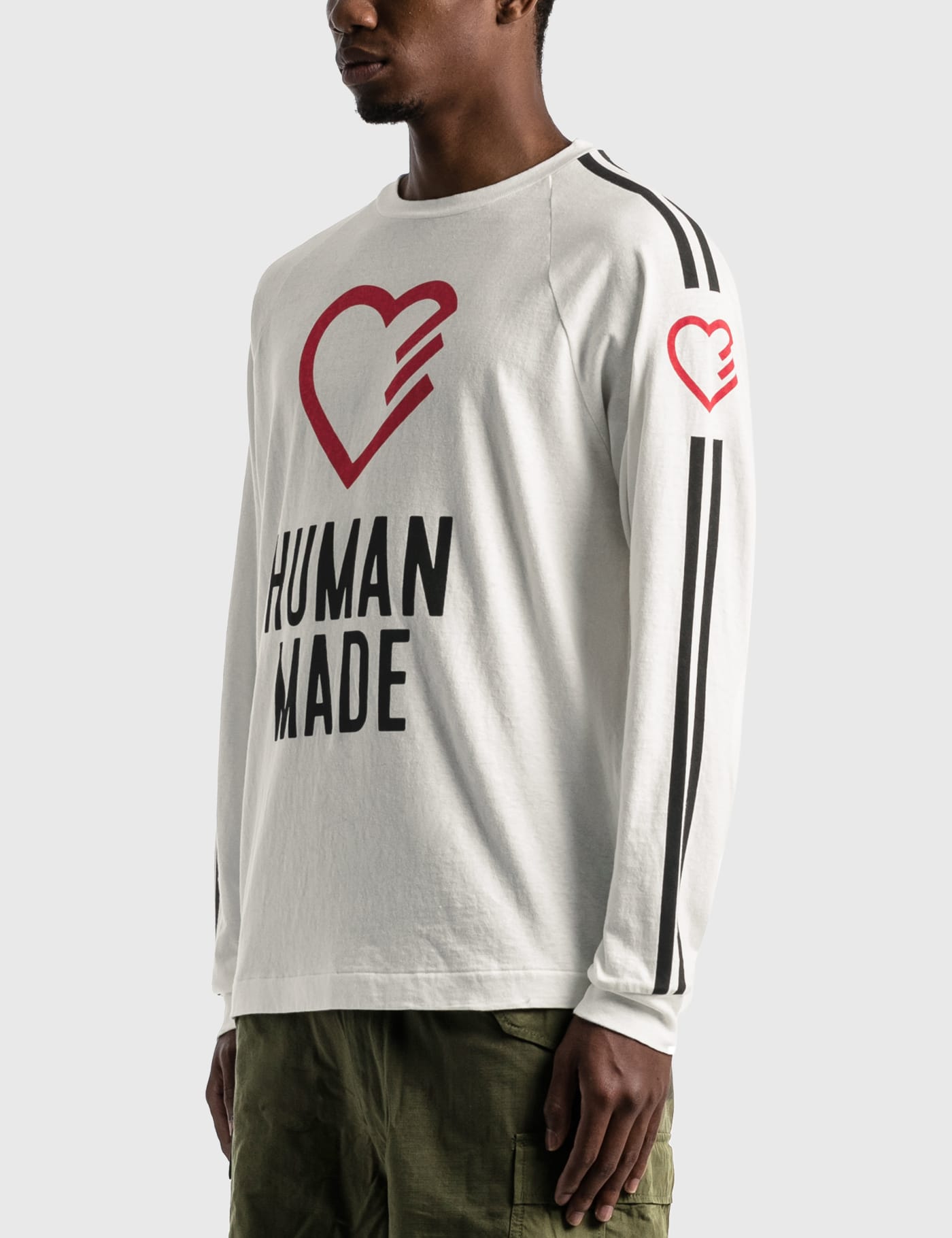 Human Made - Heart Long Sleeve T-shirt | HBX - Globally Curated 