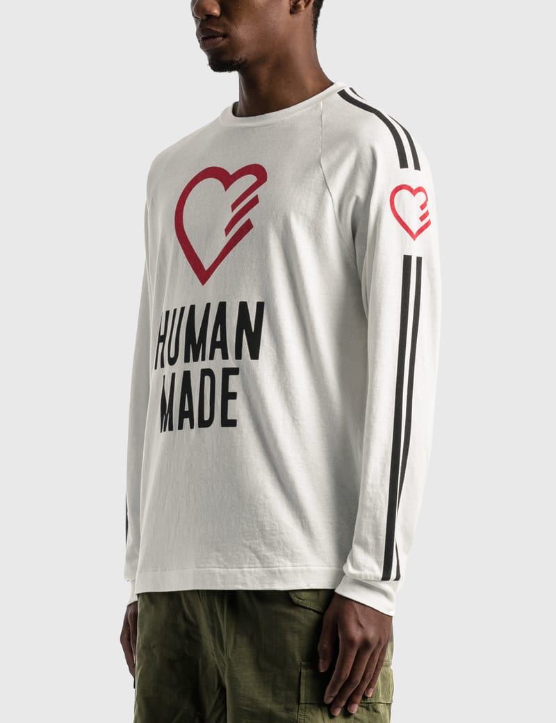 Human Made - Heart Long Sleeve T-shirt | HBX - HYPEBEAST 為您搜羅