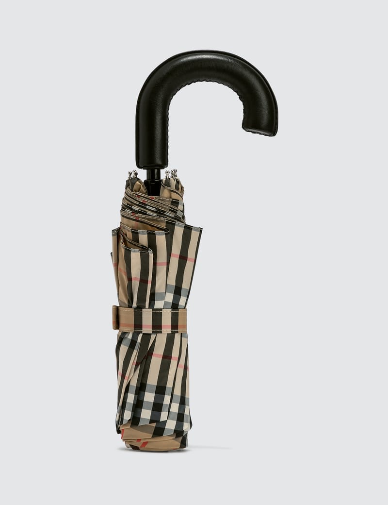 Burberry vintage check folding umbrella hotsell