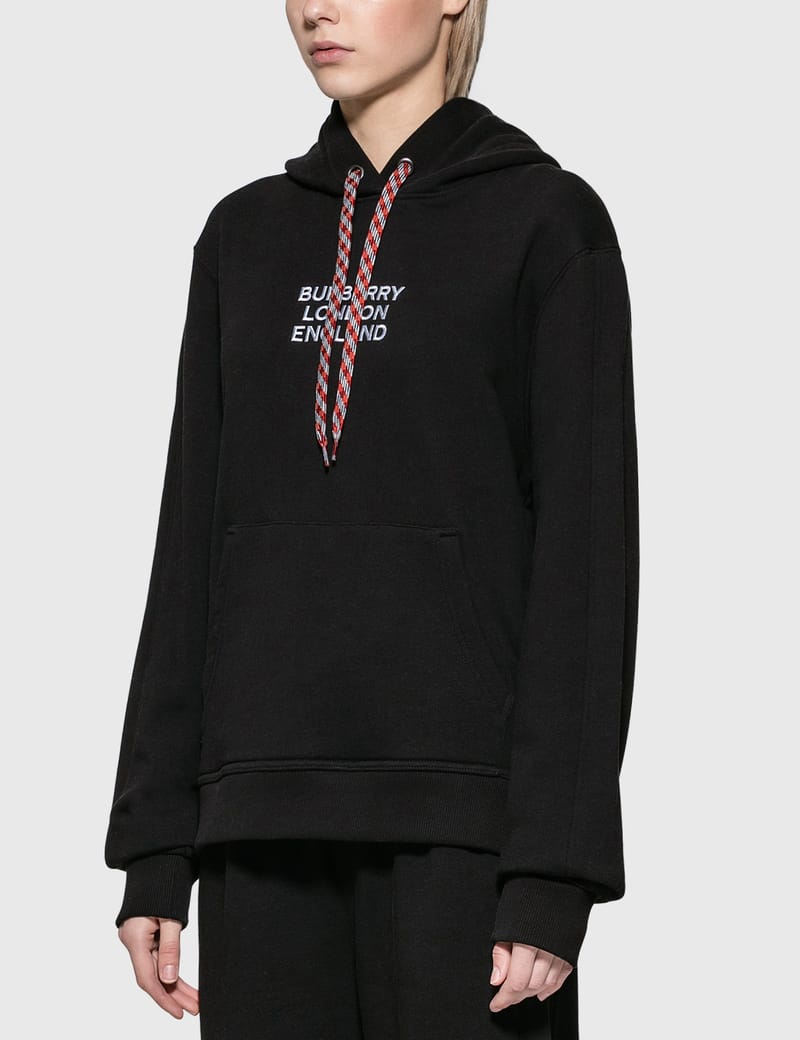 Embroidered Logo Cotton Oversized Hoodie