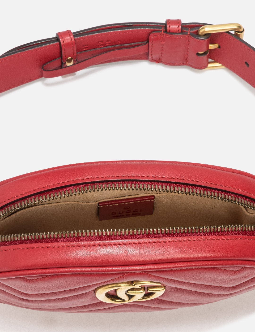 Gucci GUCCI GG MARMONT RED BELT BAG HBX Globally Curated Fashion