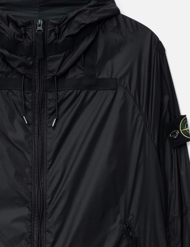 ジャケット・アウター   RIPSTOP HOODED JACKET Rip-Stop Hooded Jacket in Metallic Grey ~ Windthrow