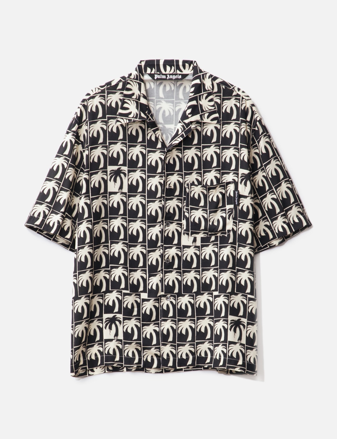 Palm Angels - Dripping Palm Bowling Shirt | HBX - Globally Curated ...