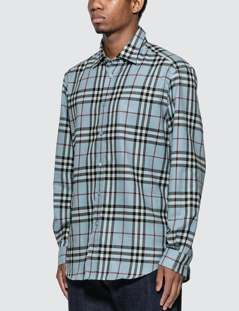 【FEPL】25SS★ Bard Check Shirt Burberry Check Slim Polo With EKD in Bay IP Check | FWRD