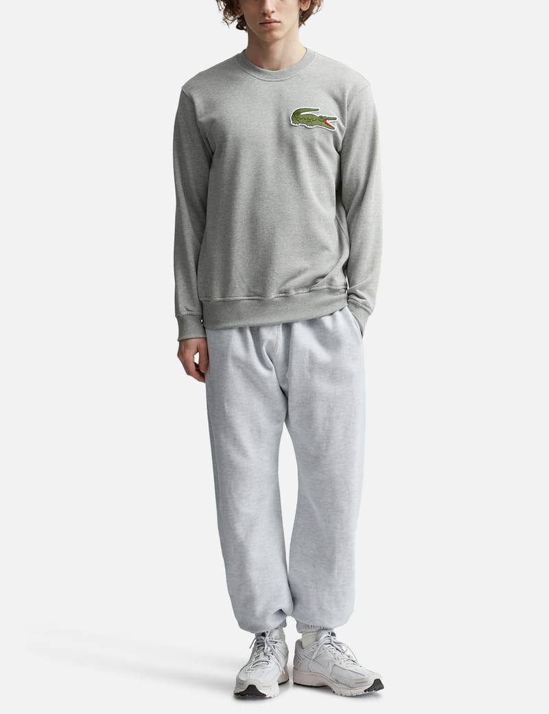 Lacoste grey sweatshirt hot sale