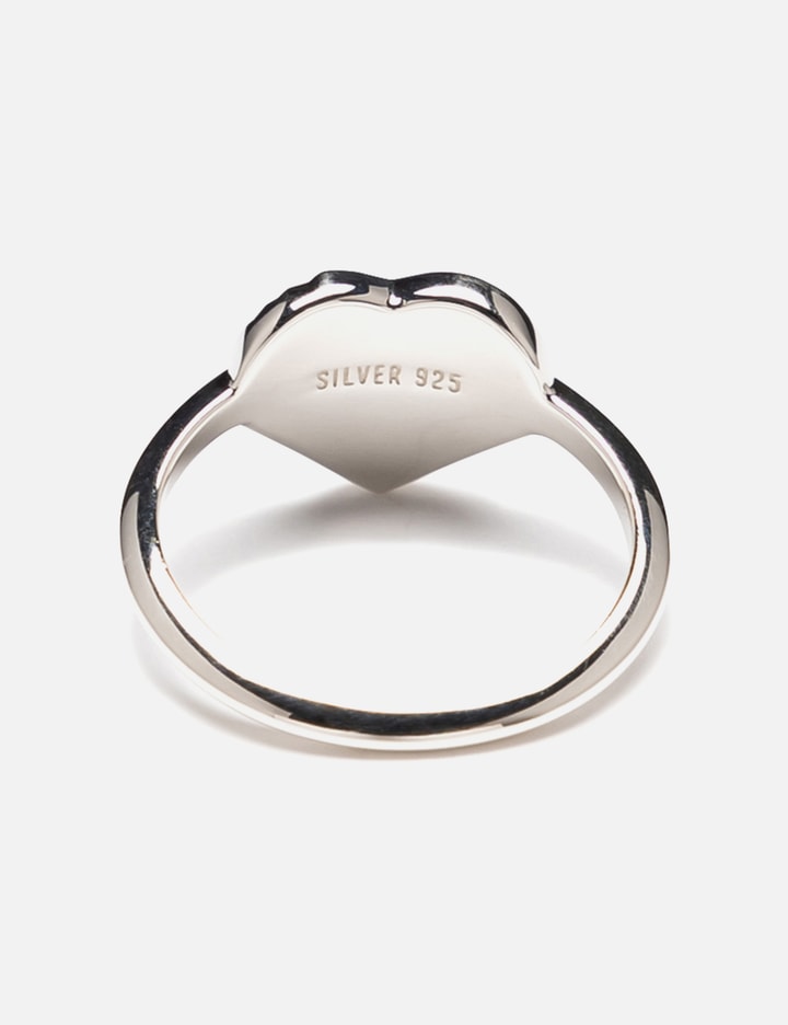 Human Made Heart Silver Ring - 925 sterling silver heart ring with ...