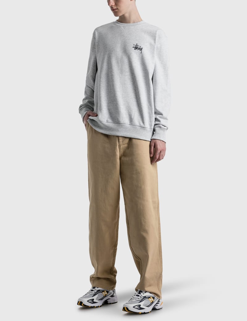 【STUSSY】 ★ BASIC STUSSY CREW ★ OVER FIT Basic Stüssy Zip Hoodie – Olive | Sweats | Stüssy