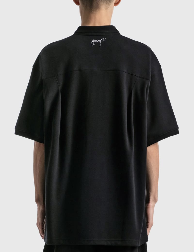 トップス adererror Black Sculpture Logo Polo Converse Converse X Ader Error Shapes Polo Black Polos