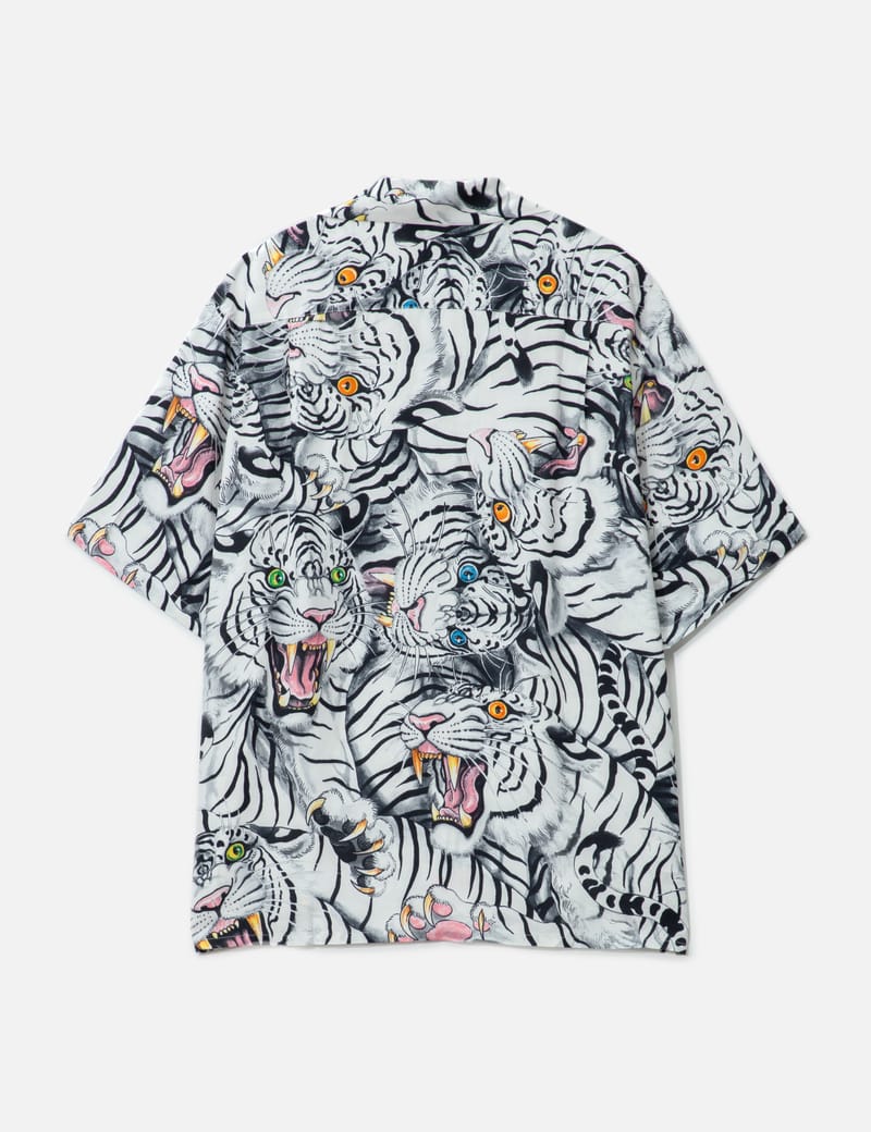 25SS ワコマリア TIM LEHI ハワイアンシャツGRAY XL ワコマリア - WACKO MARIA x Tim Lehi Hawaiian Short Sleeve