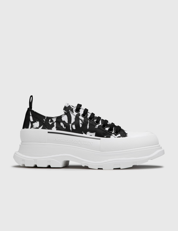 Alexander McQueen McQueen Graffiti Tread Slick Laceup Sneakers HBX