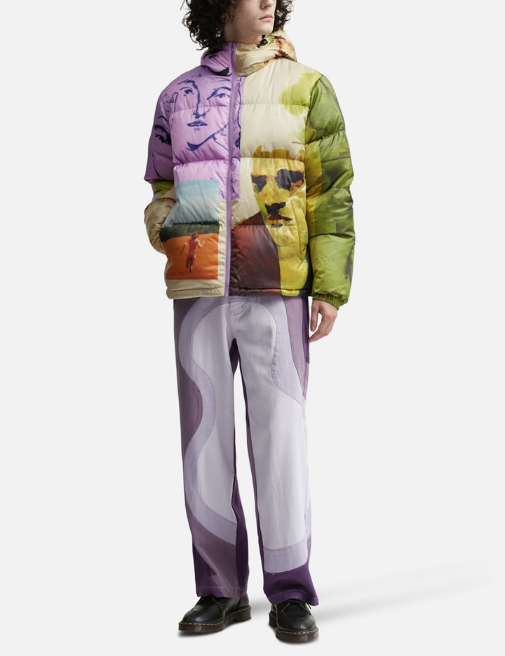 KidSuper - Printed Mismatched Shiny Puffer | HBX - Globally Curated ...