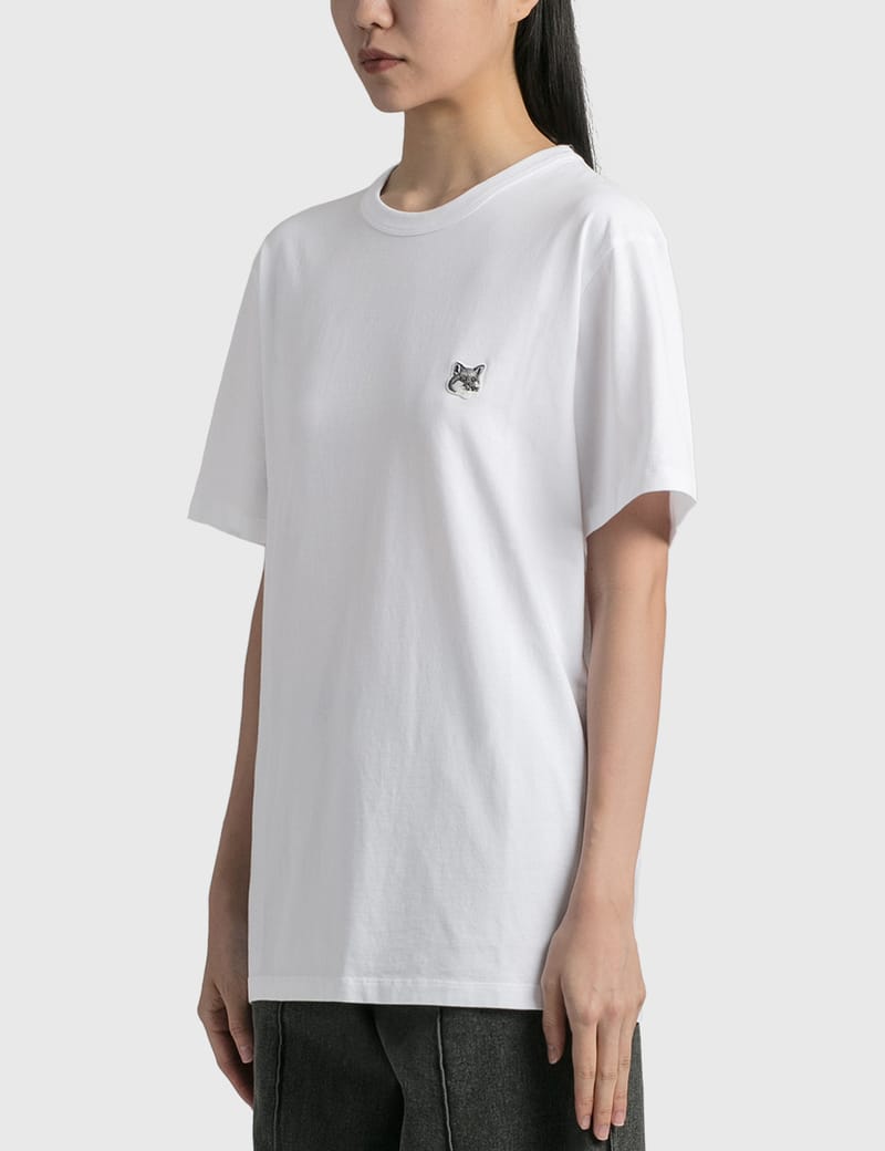 Maison Kitsuné - Grey Fox Head Patch Classic T-shirt | HBX