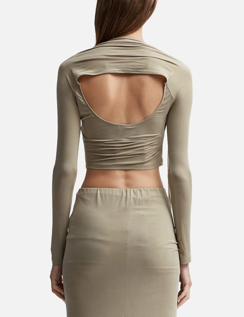 新作【JACQUEMUS】Le Haut Peplo ジャージートップ Jacquemus - Le haut Peplo | HBX - Globally Curated Fashion