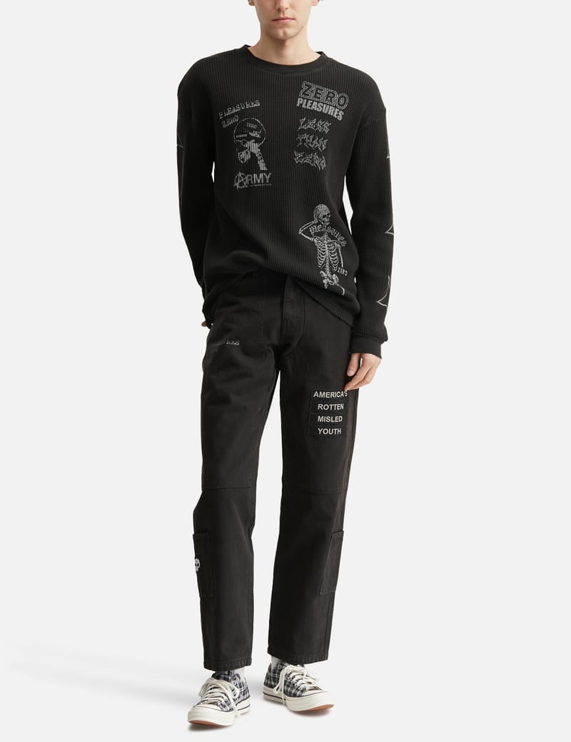 Pleasures - Zero X Pleasures Misled Thermal Long Sleeve | HBX