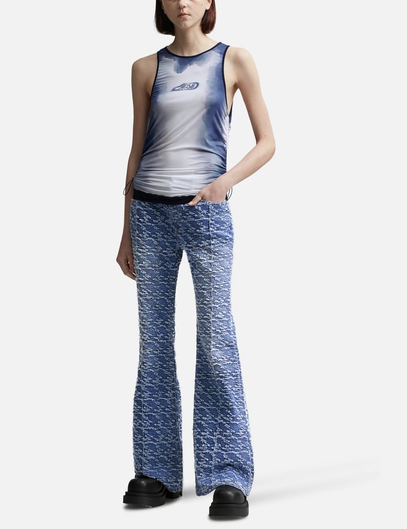 デニム・ジーパン ANDERSSON BELL Women Denim Pants APA607WWASBLU Blue Blue Andersson Bell Wave Wide Leg Jeans | SVD