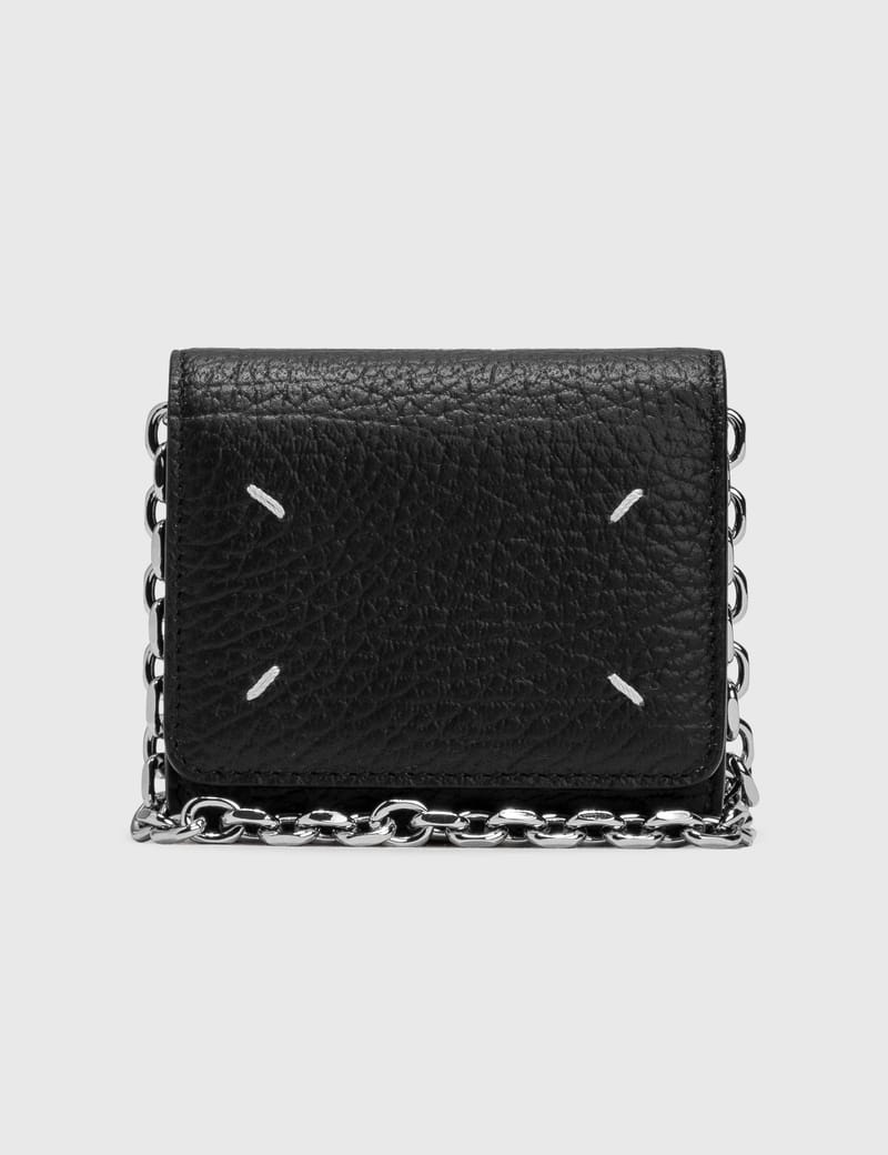 Maison Margiela - Small Four Stitches Chain Wallet | HBX - Globally Curated  Fashion and Lifestyle by Hypebeast