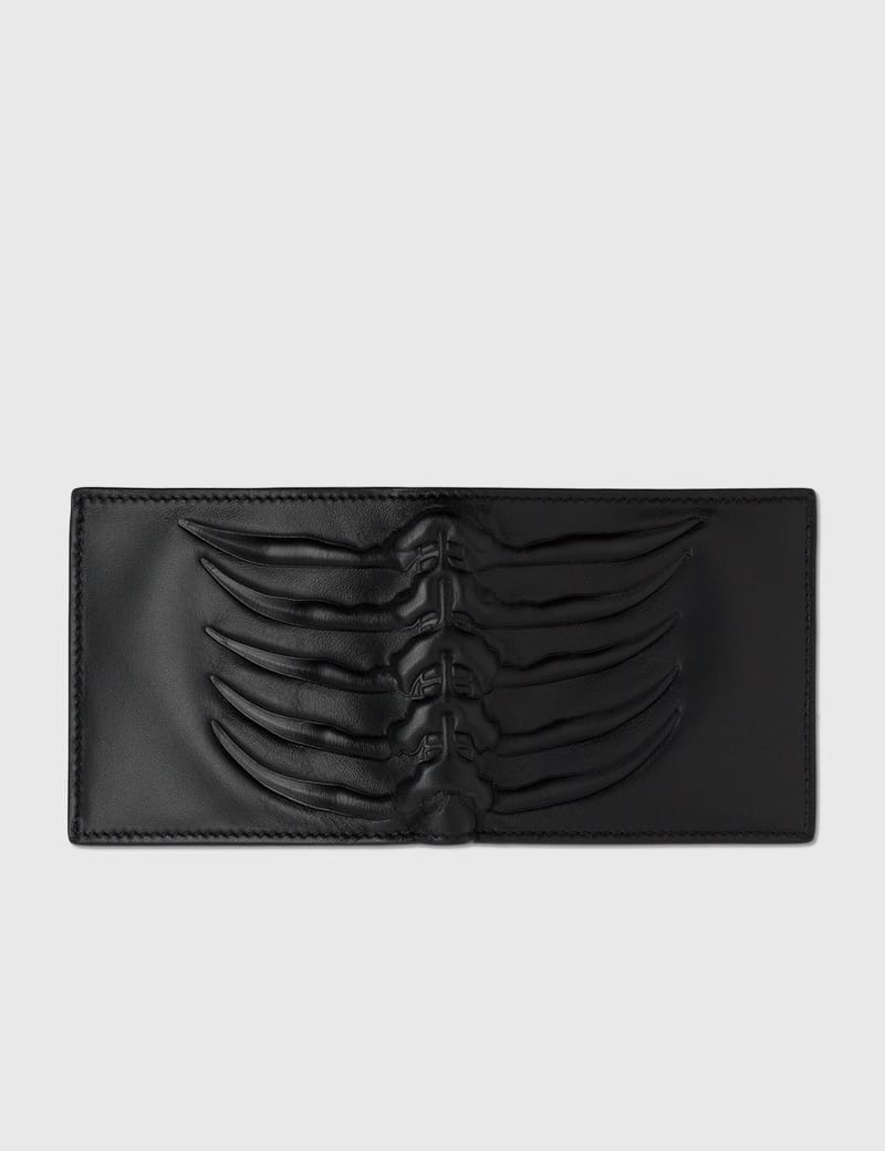 Alexander mcqueen on sale rib cage wallet