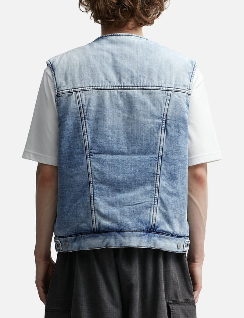 Acne Studios - Denim Padded Vest | HBX - Globally Curated