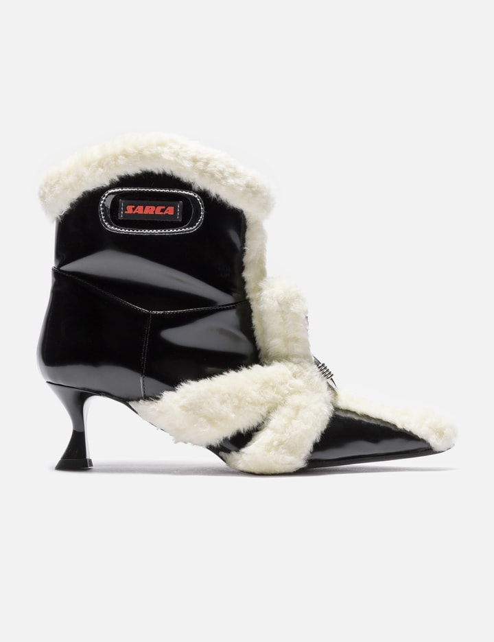 Ancuta Sarca Teddy Kitten Heel Boots Black | ModeSens