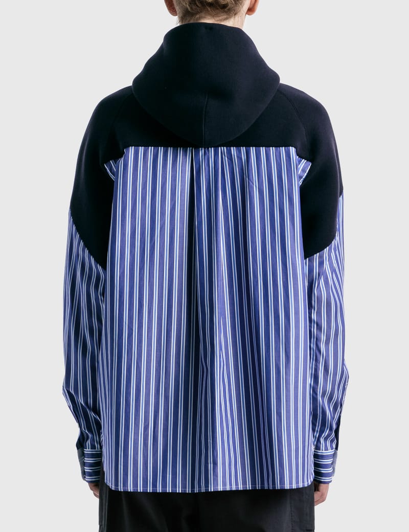 sacai 半袖パーカー Sacai - コットン シャツ パーカー | HBX - ハイプビースト