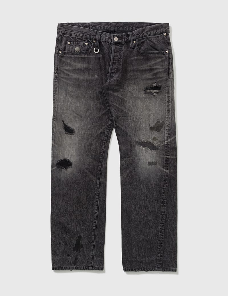 Mastermind Japan - Mastermind Japan Destroy Washed Jean | HBX