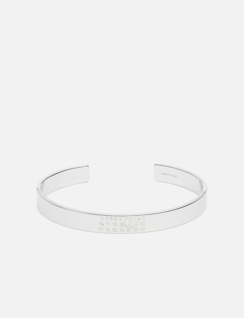 MM6 Maison Margiela Numeric Minimal Signature Cuff Bracelet