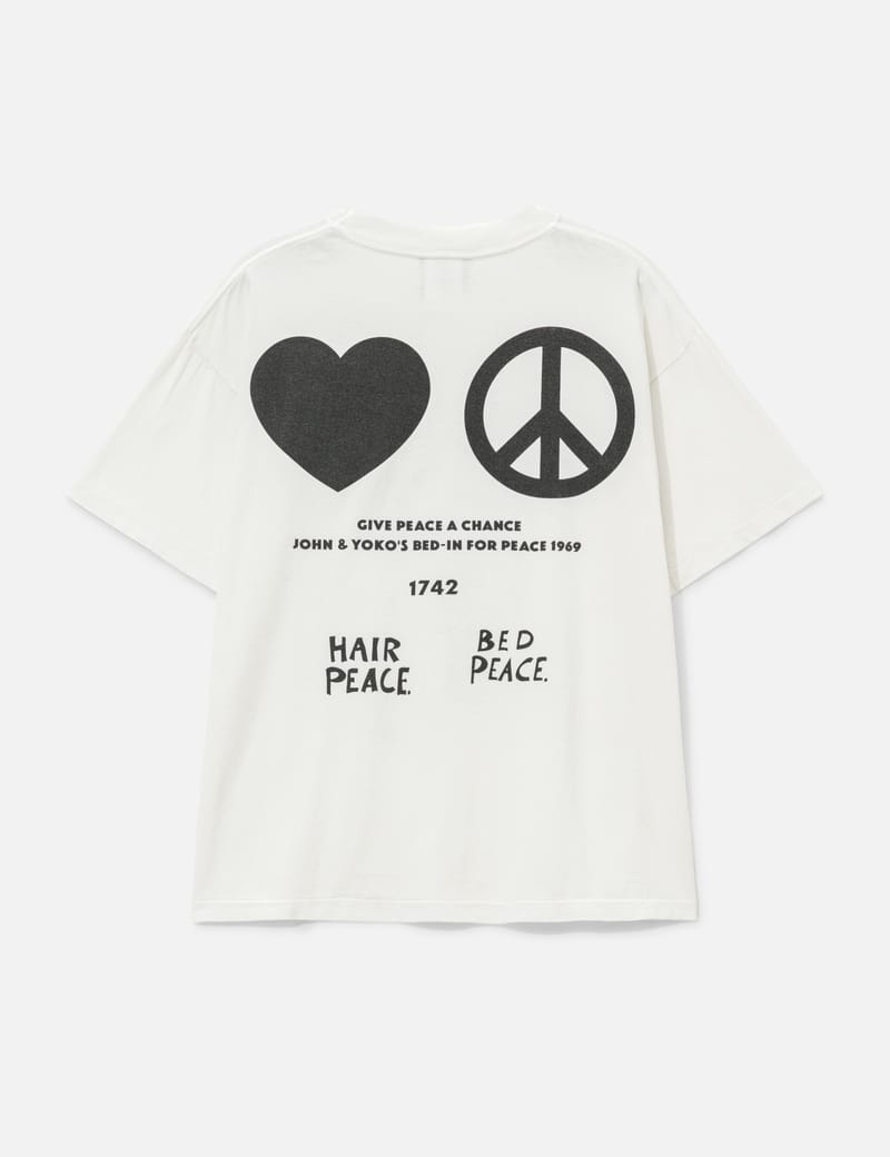 セントマイケル26SS ジョン・レノン IMAGINE PEACE Tシャツ Saint Michael × John Lennon Imagine Peace T-Shirt - Wide-fit