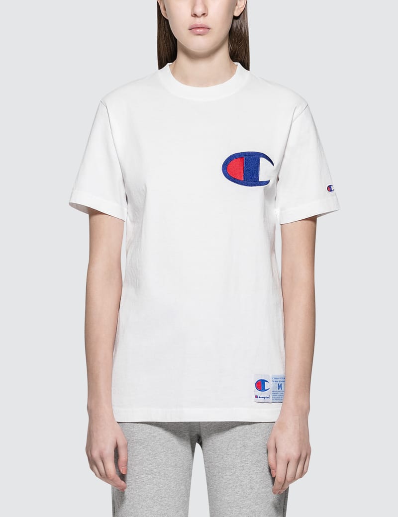 Champion Japan Big Logo S S T Shirt HBX Globally Curated