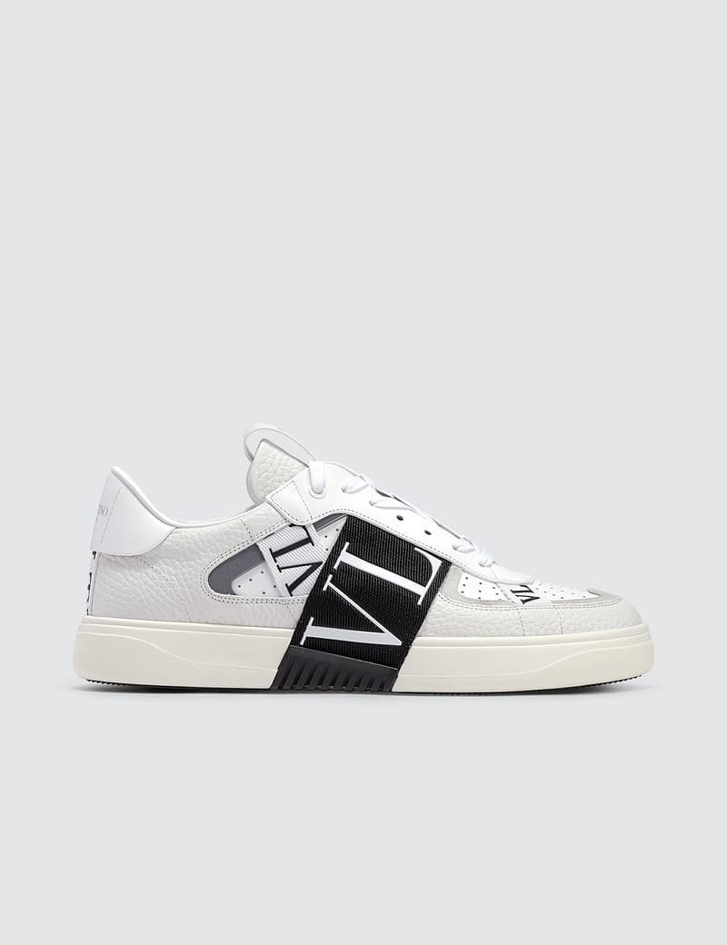 スニーカー VALENTINO VLTN BANDED SNEAKERS Valentino Garavani White 'VLTN' Band Low Sneakers Valentino