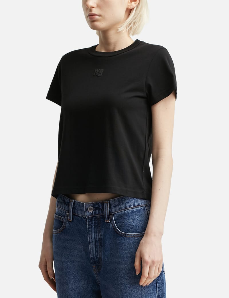 T By Alexander Wang - Puff Logo Shrunken T-Shirt | HBX