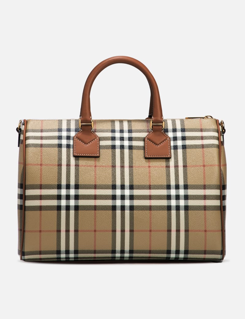 Burberry Check Medium Bowling Bag HBX Globally Curated