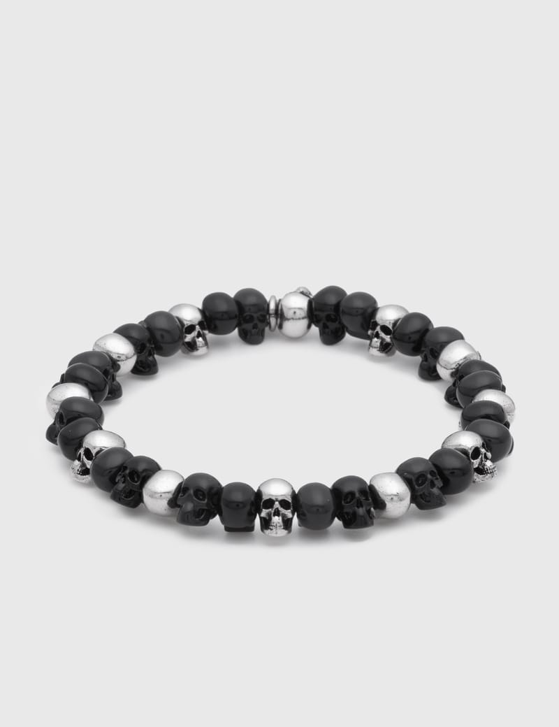 Alexander McQueen - ビーズ スカル ブレスレット | HBX
