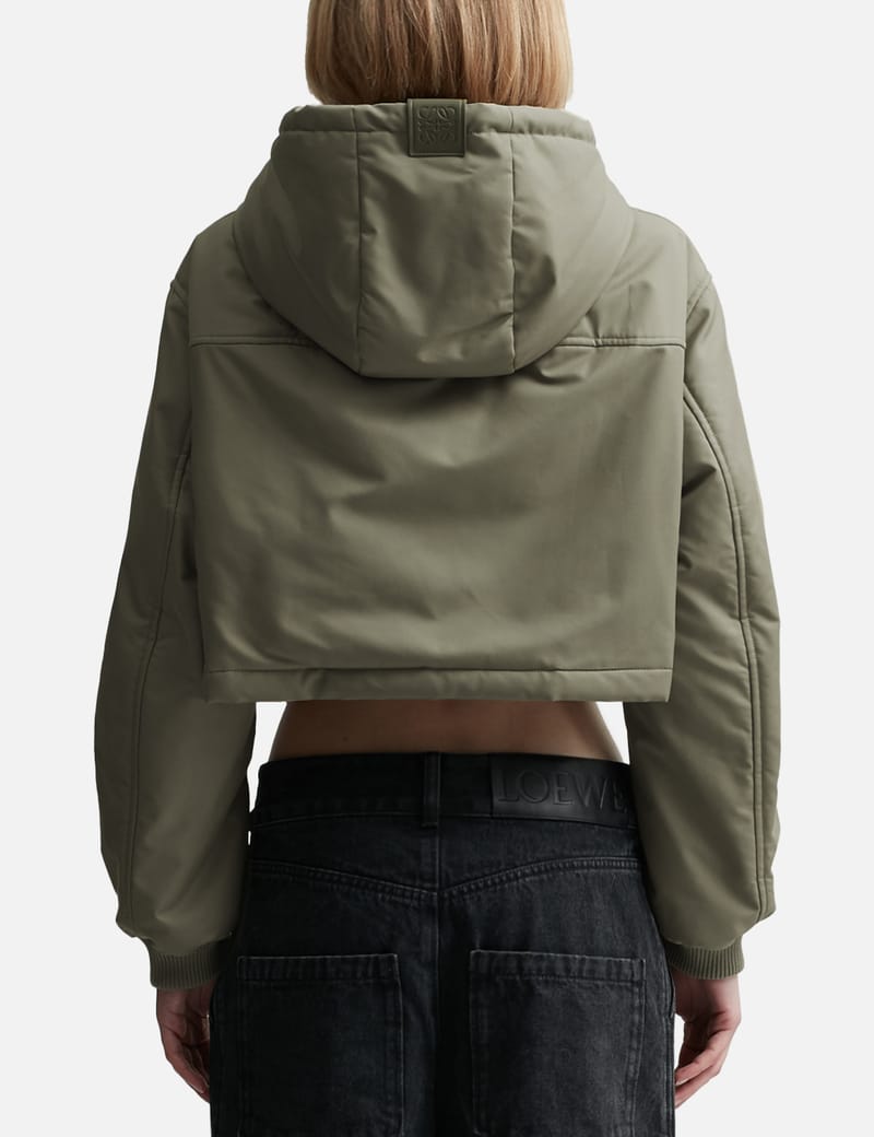 Loewe - CROPPED HOODED JACKET | HBX - Globally Curated Loewe - CROPPED HOODED JACKET | HBX - Globally Curated
