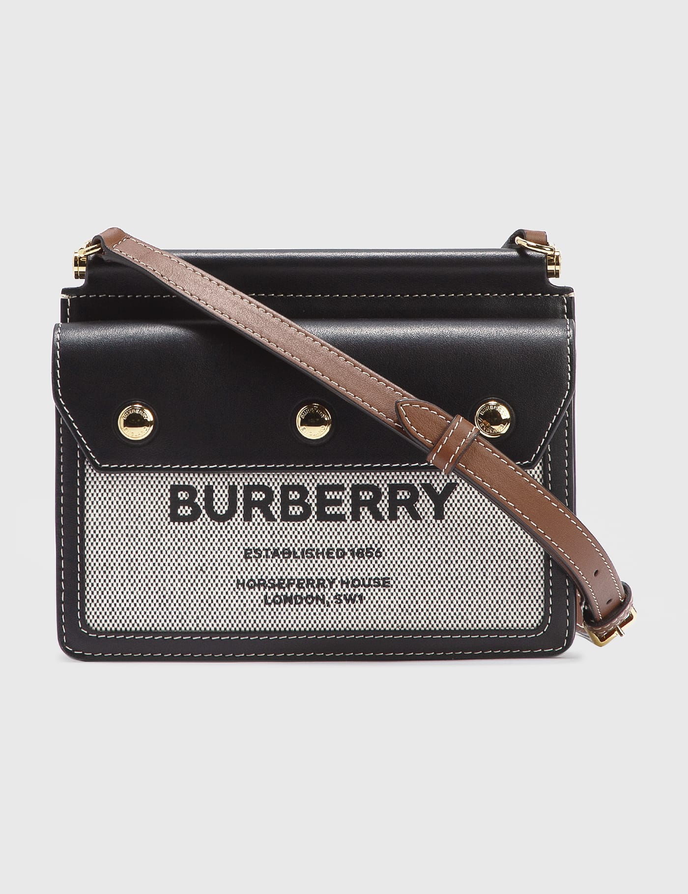 Burberry - Mini Horseferry Print Title Bag with Pocket Detail | HBX -  Globally Curated Fashion and Lifestyle by Hypebeast