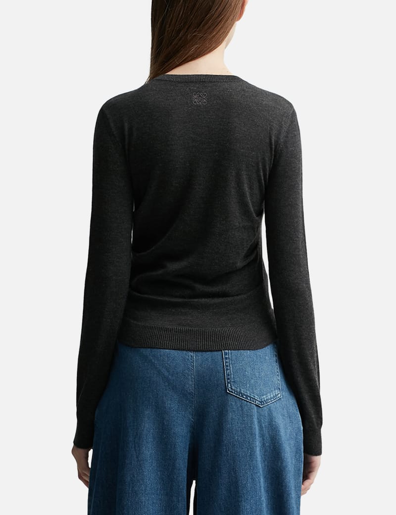 【送料&関税込】Loewe Midnight Blue Cashmere Cardigan Loewe Loewe Women Midnight Blue Cashmere Cardigan | luosophy