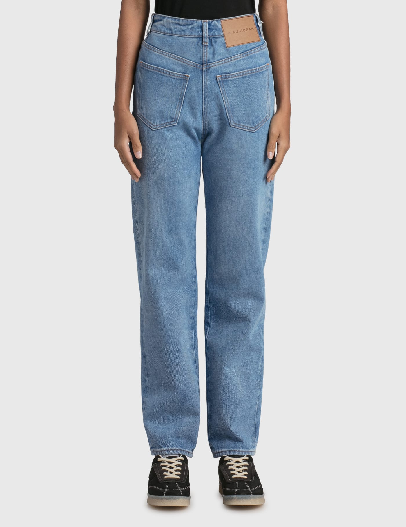 MM6 Maison Margiela☆ Blue Baggy Jeans ワイドレッグジーンズ - ボトムス