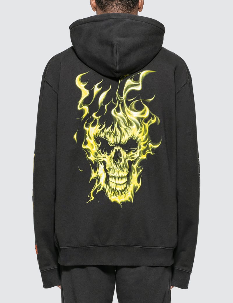 Heron preston 2025 skull hoodie