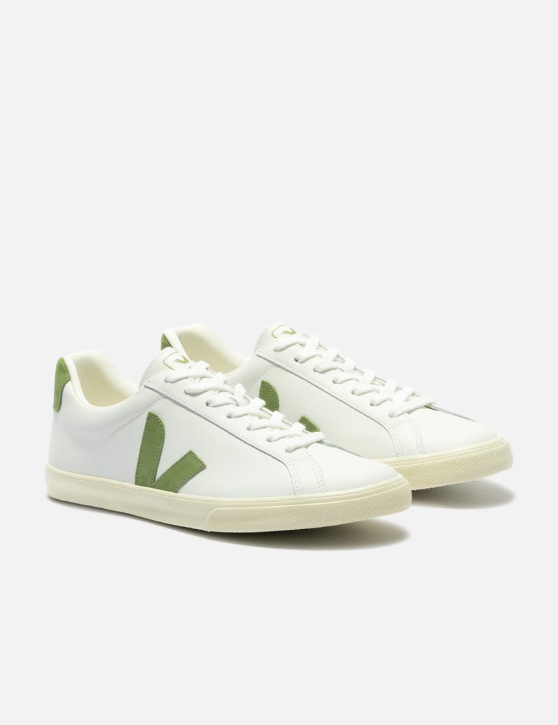 Veja - V-10 CHROMEFREE LEATHER WHITE BLACK SAHARA | HBX