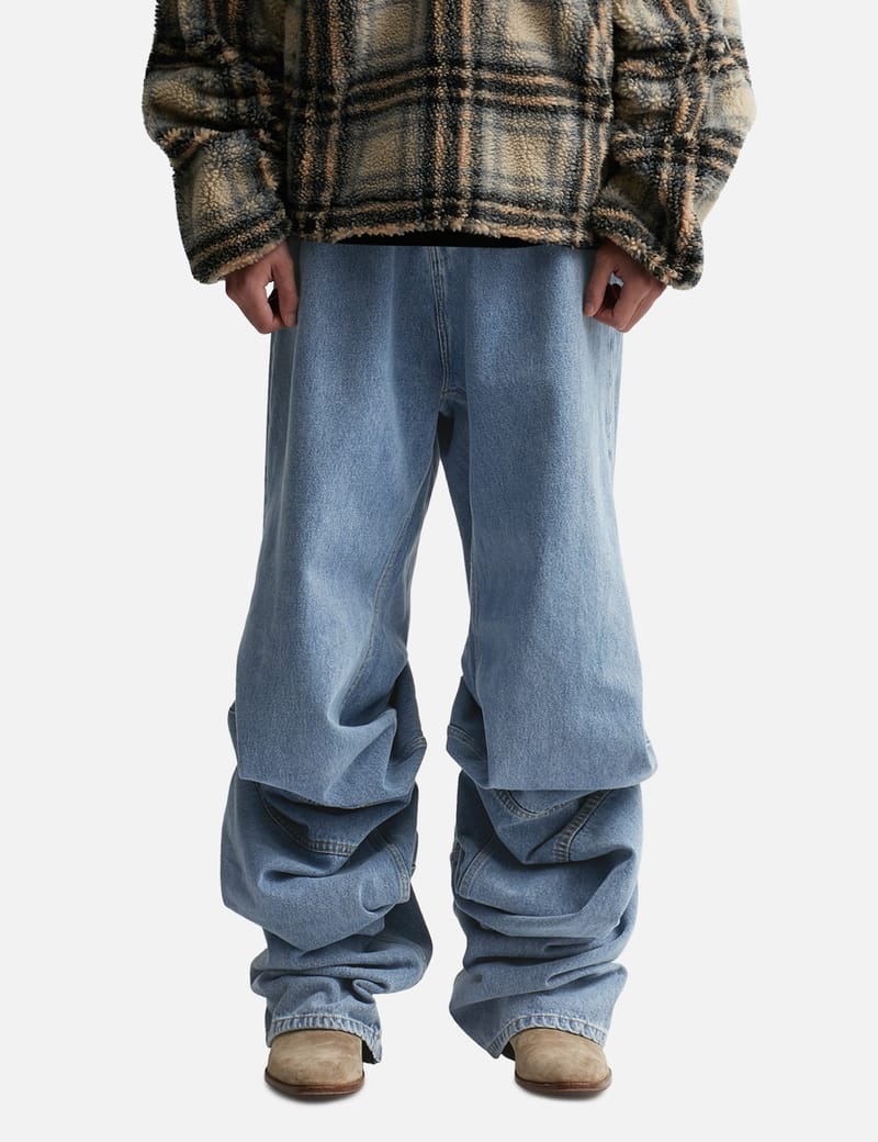 Y/PROJECT - Evergreen Draped Cuff Jeans | HBX - Globally