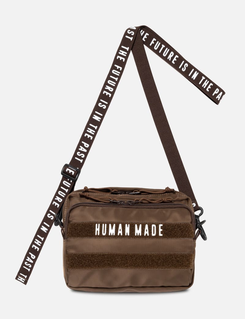 Human Made Military Pouch Small - Compact brown nylon military