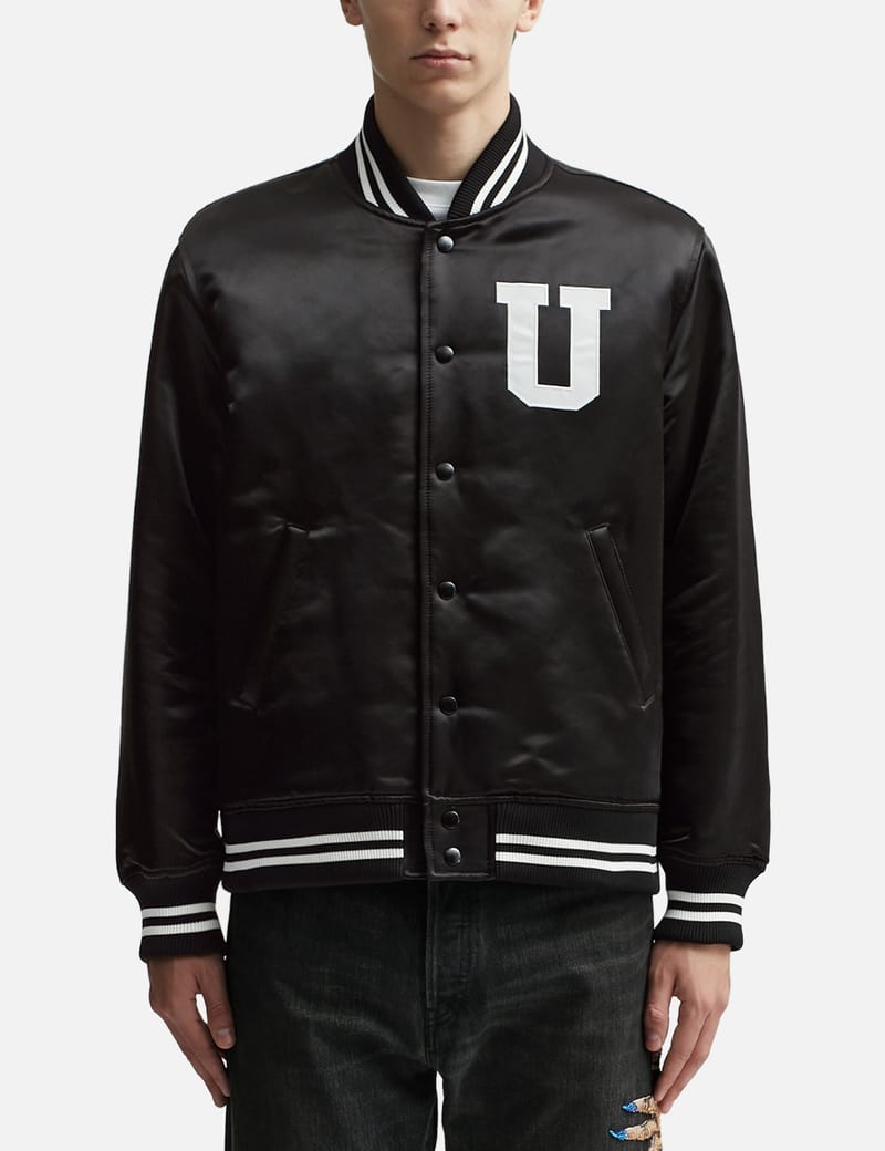 Undercover - Satin Stadium Bomber Jacket | HBX - Globally Curated 