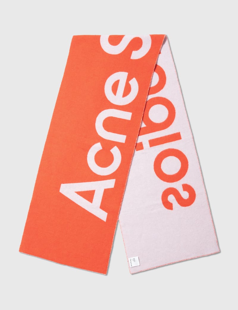 小物 acne studious JACQUARD LOGO SCARF Acne Studios - Logo jacquard wool-blend scarf Acne Studios
