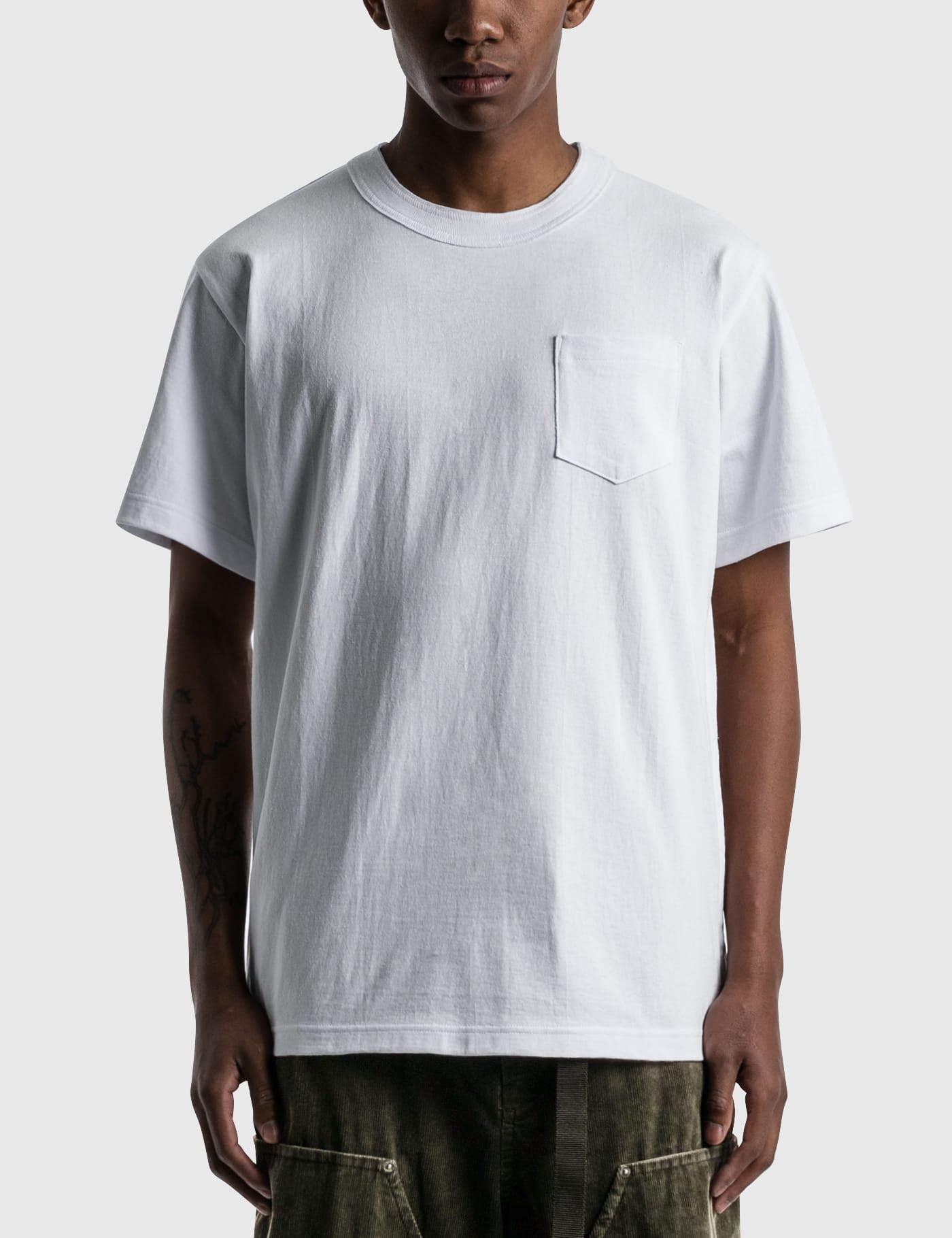 Sacai - Side Zip Cotton T-shirt | HBX - Globally Curated Fashion 