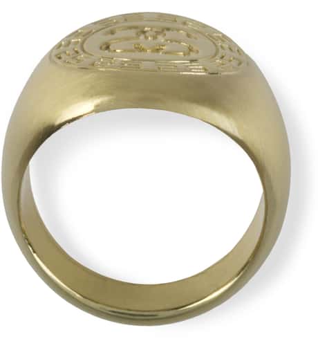 Stüssy - Gold Greek Ring | HBX